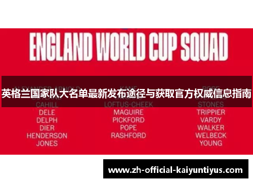 英格兰国家队大名单最新发布途径与获取官方权威信息指南 英格兰国家队大名单最新发布途径与获取官方权威信息指南